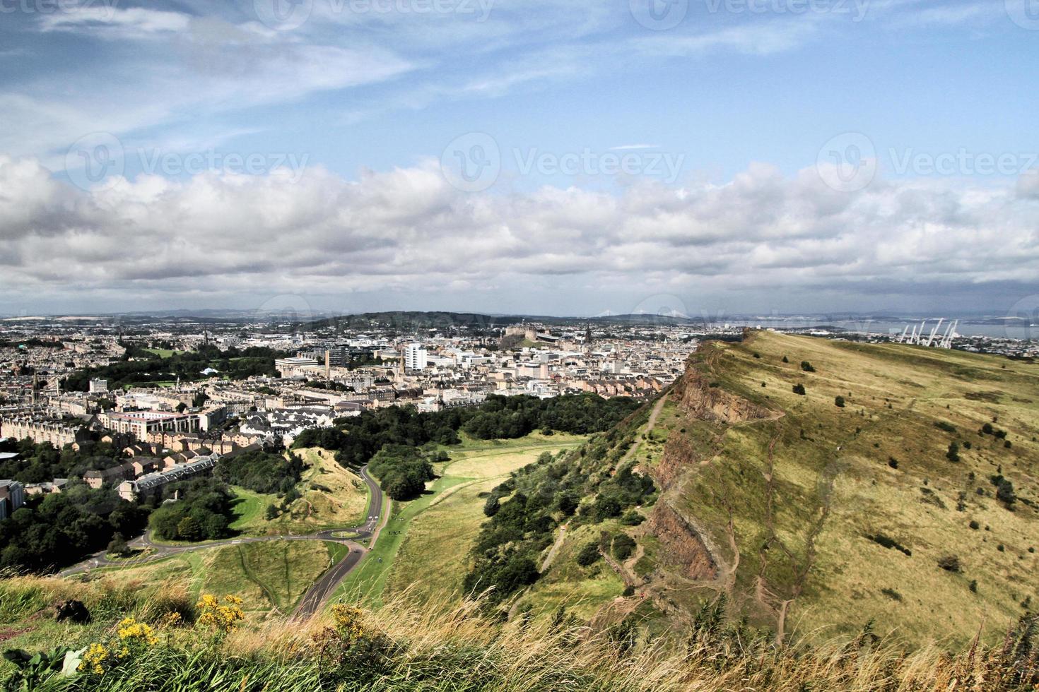 A view of Edinburgh in Scotland photo