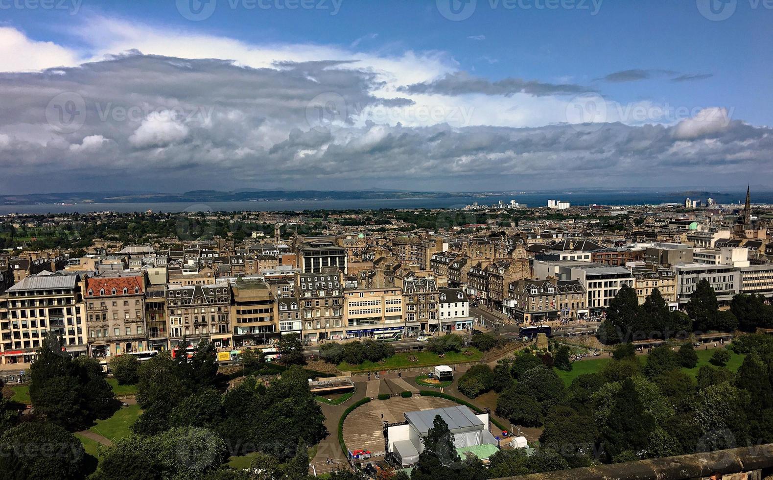 A view of Edinburgh in Scotland photo