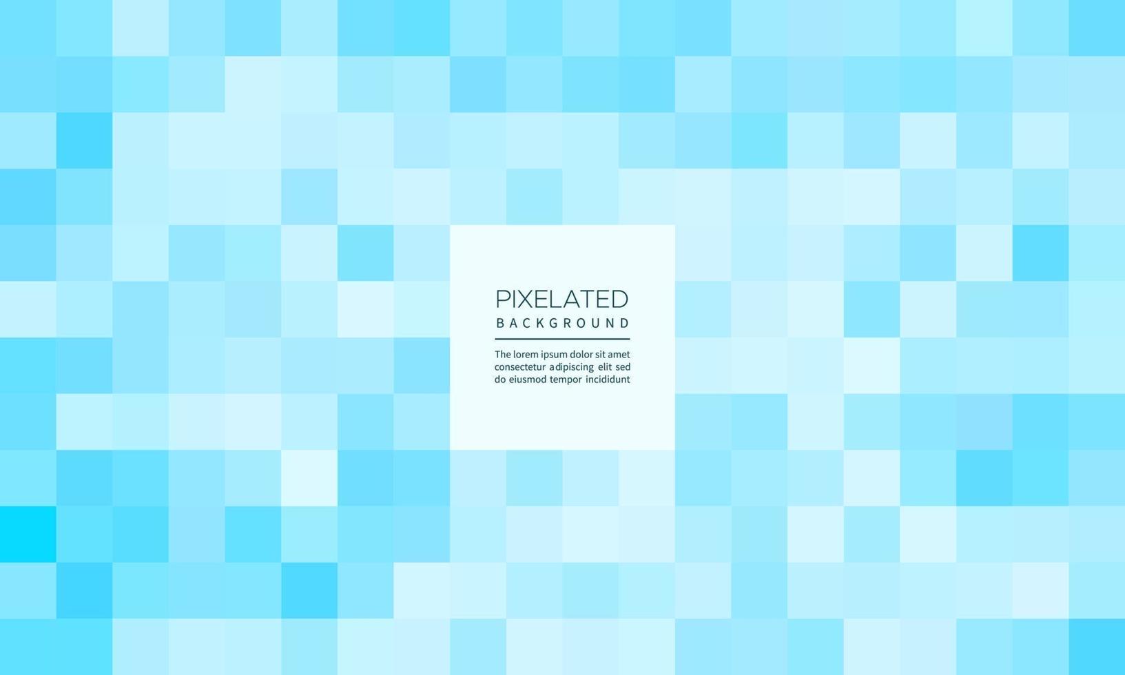 Abstract geometric pixelated blue sky colour blur texture and pattern background vector