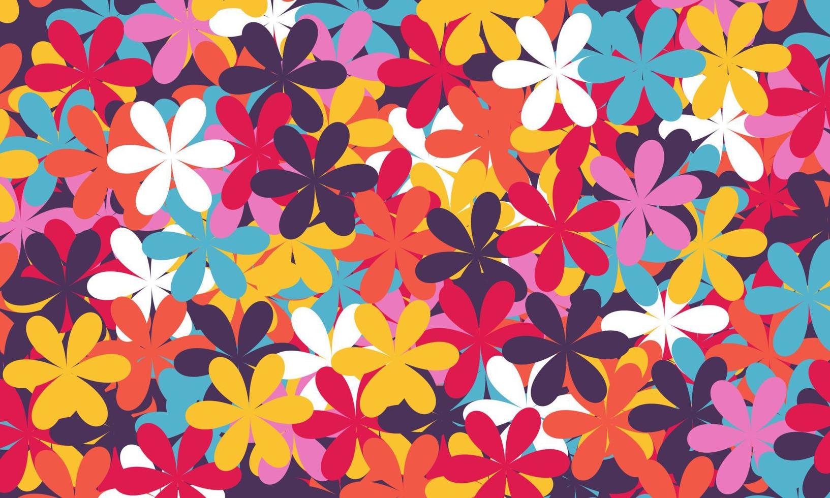 abstract colourful flower texture and pattern background vector