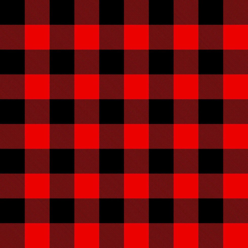 Lumberjack gingham plaid black and red flannel seamless pattern background  7458445 Vector Art at Vecteezy