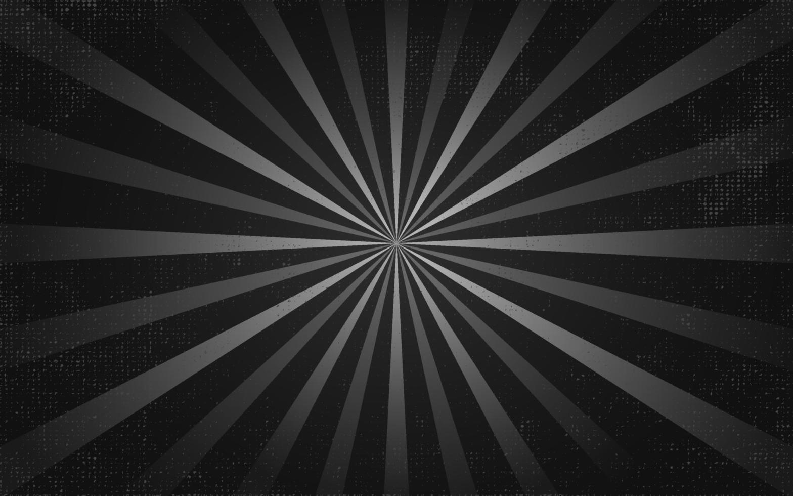 Vintage black rays. Retro burst grunge background. vector