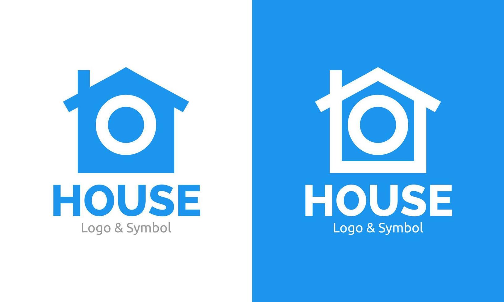 Minimal house logo vector template set. Modern home icon, sign and symbol illustration