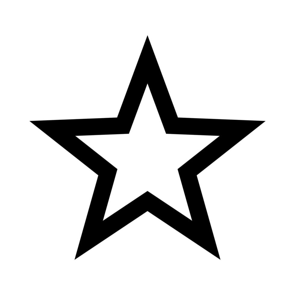 Outline star icon logo and symbol vector