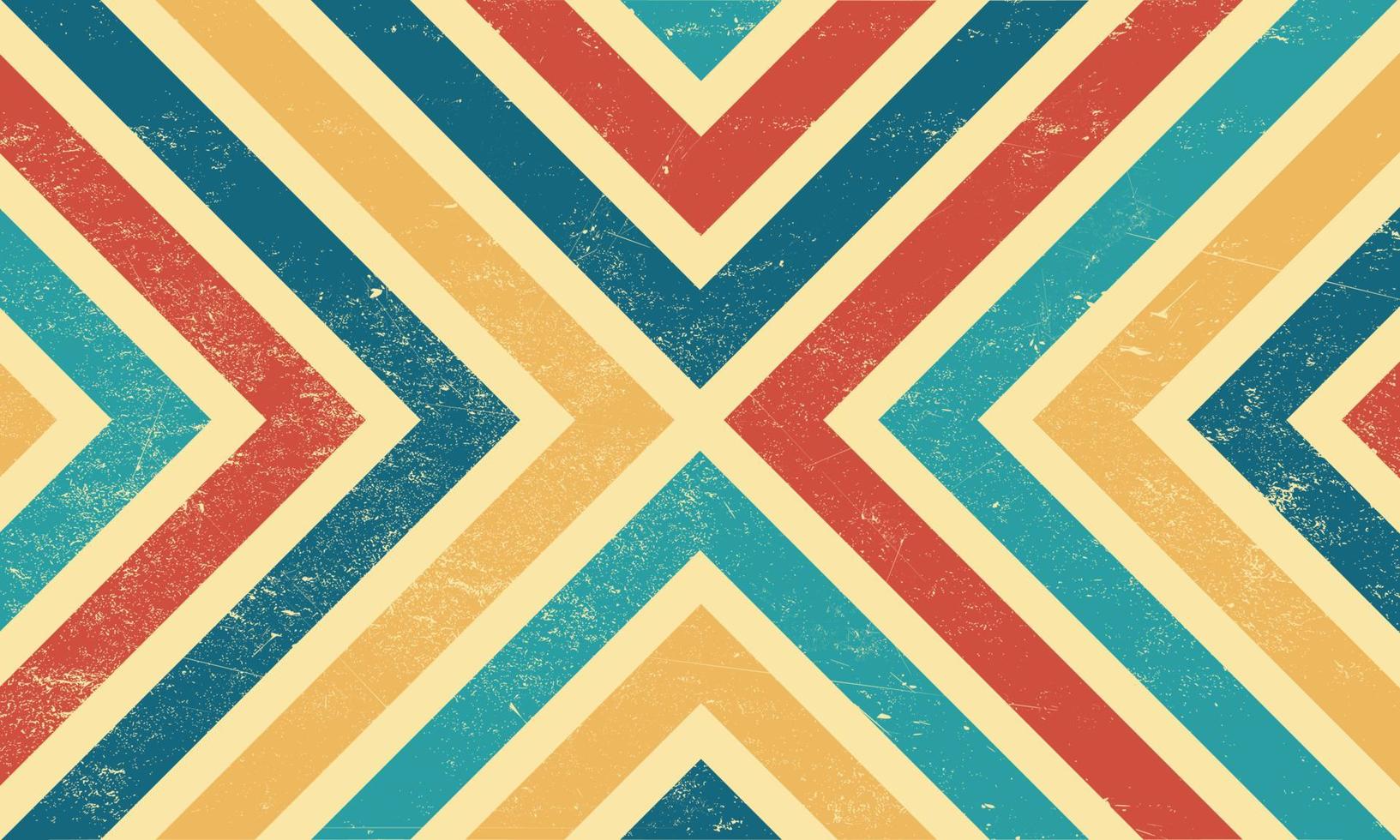 Vintage cross arrow lines retro grunge background vector