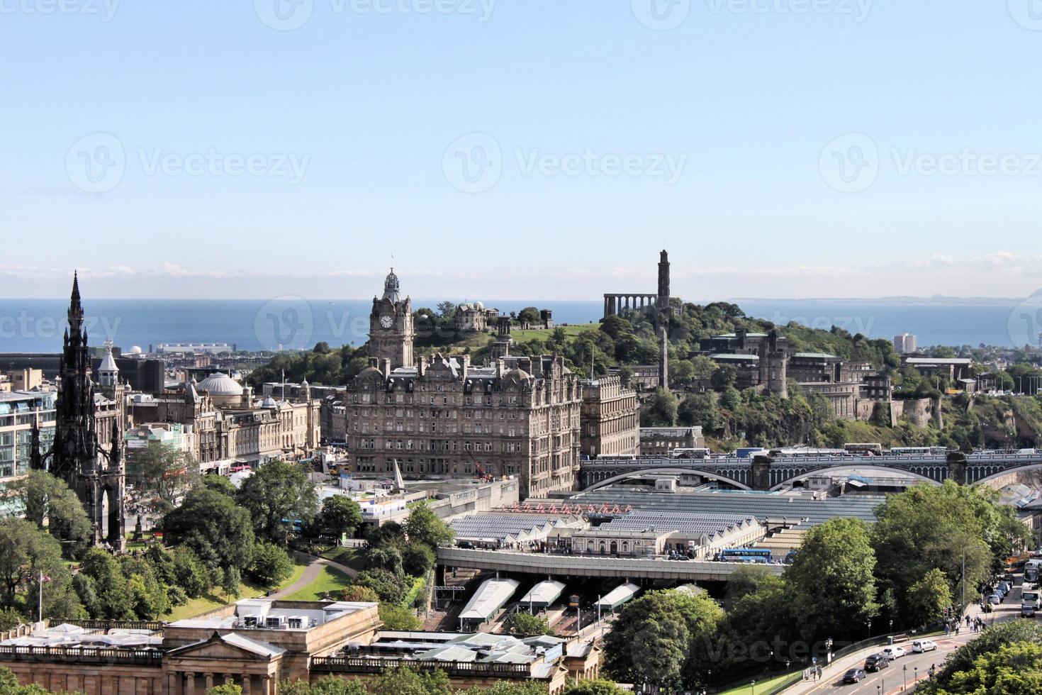 A view of Edinburgh in Scotland photo