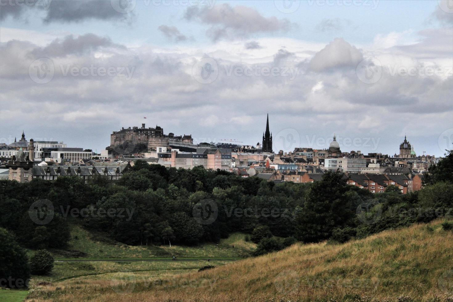 A view of Edinburgh in Scotland photo