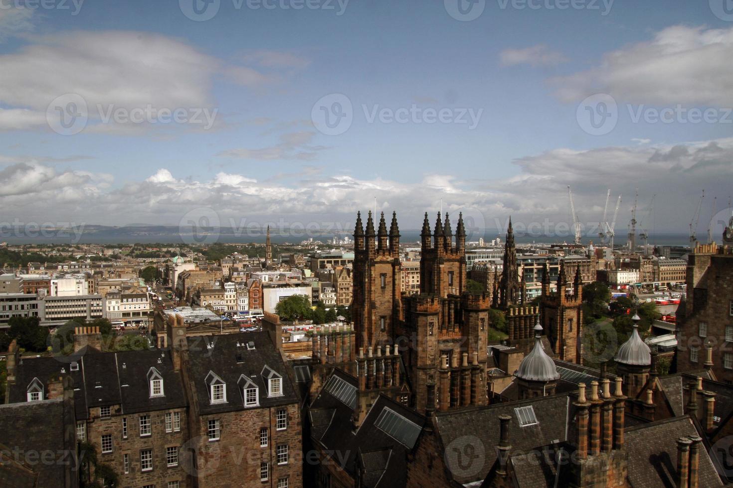 A view of Edinburgh in Scotland photo