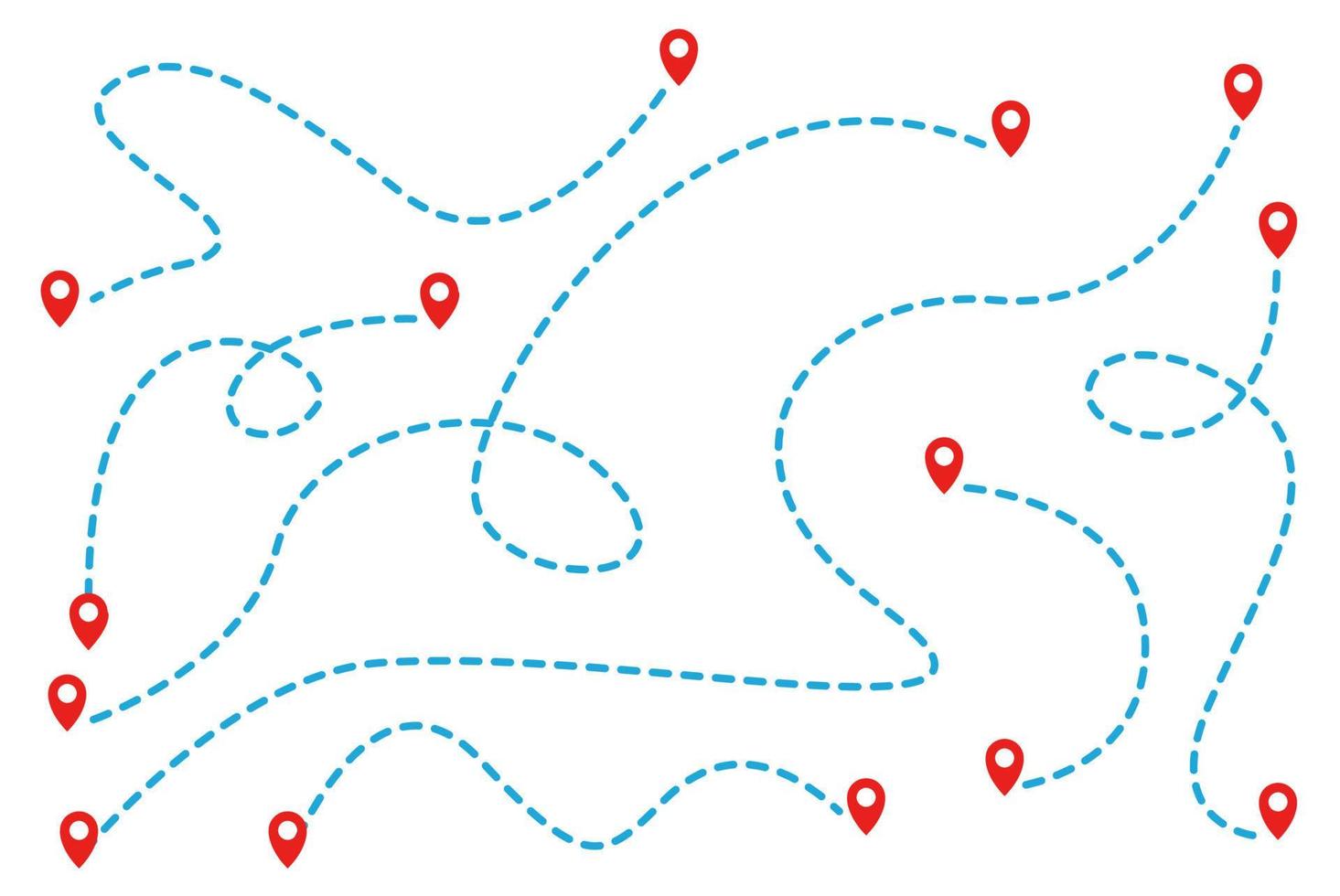 route location symbol illustration track route road vector
