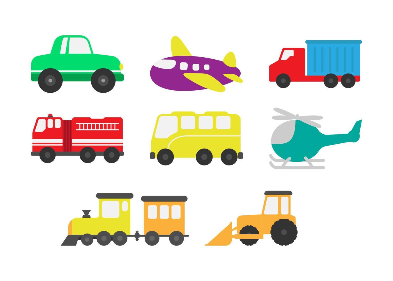 Transportation clipart illustration icon design template vector