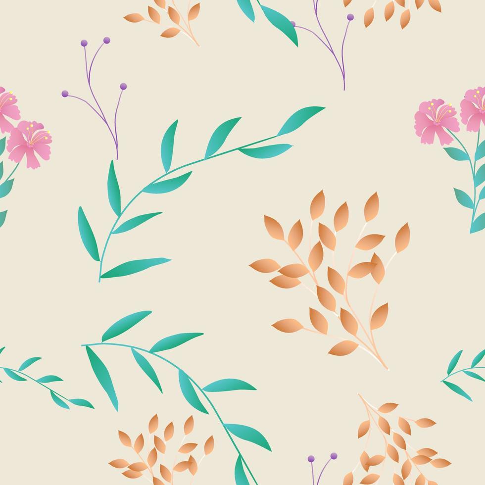 Seamless Pattern With Floral Motifs able to print for cloths, tablecloths, blanket, shirts, dresses, posters, papers. vector