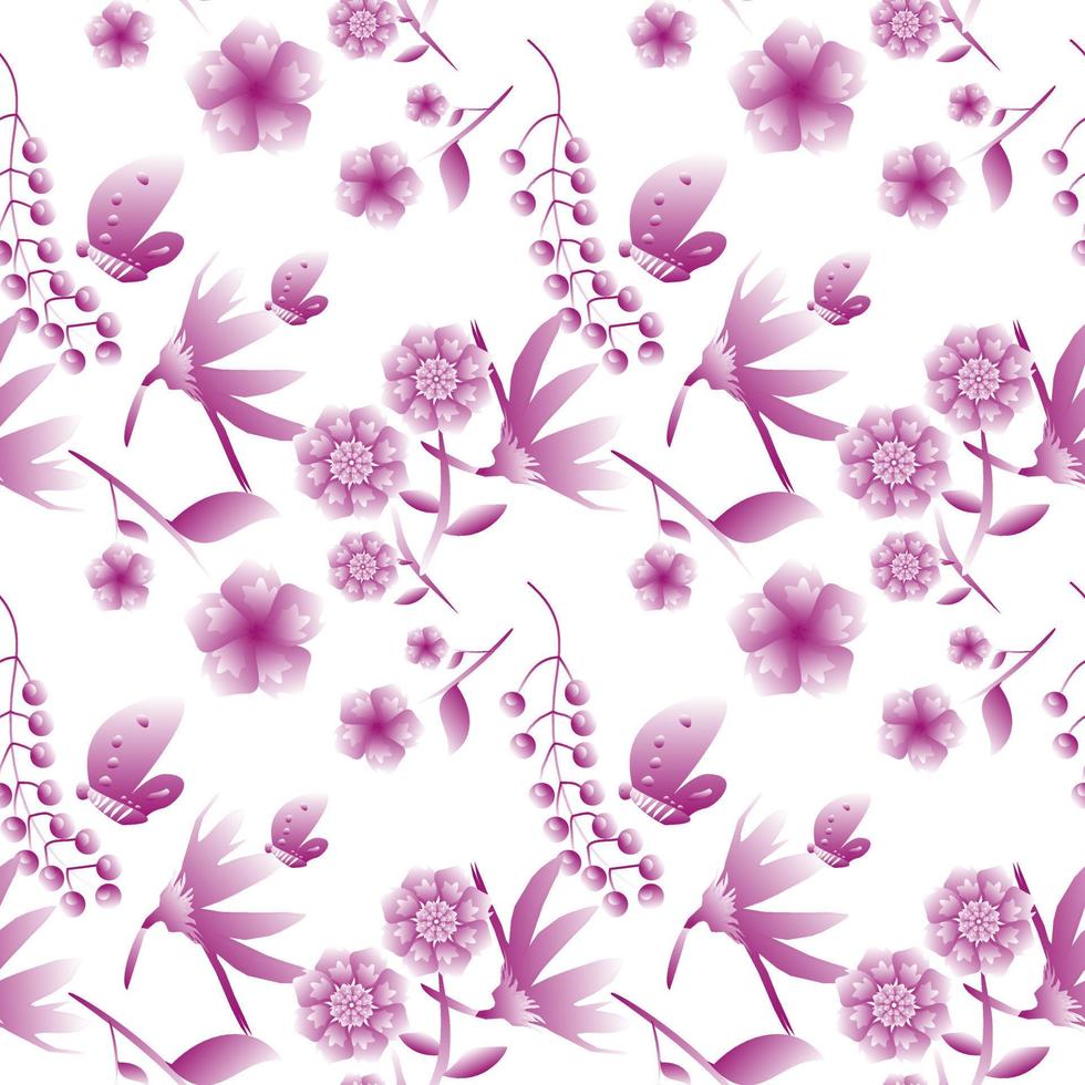 patrón impecable con motivos florales que se pueden imprimir para telas, manteles, mantas, camisas, vestidos, afiches, papeles. vector