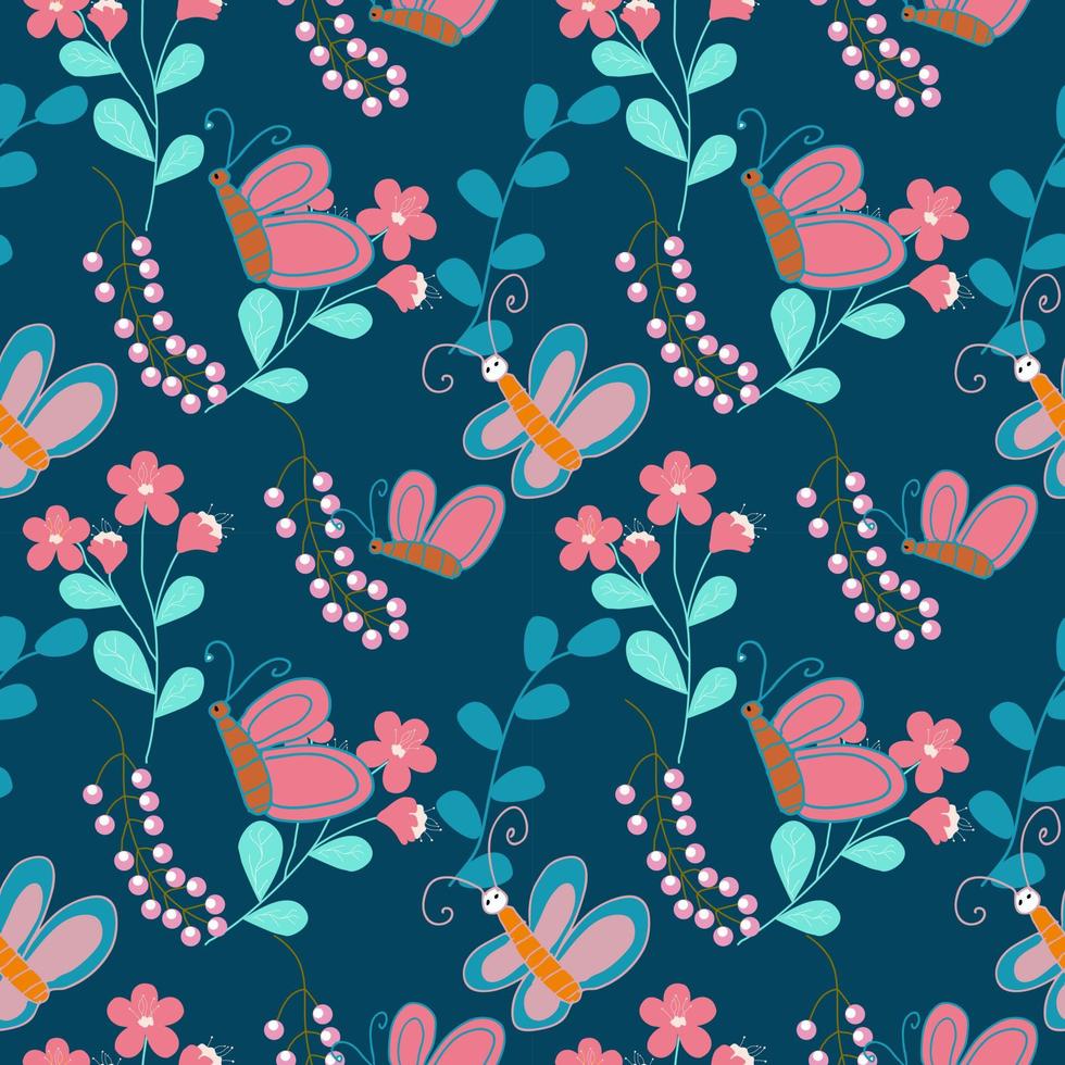 Seamless Pattern With Floral Motifs able to print for cloths, tablecloths, blanket, shirts, dresses, posters, papers. vector