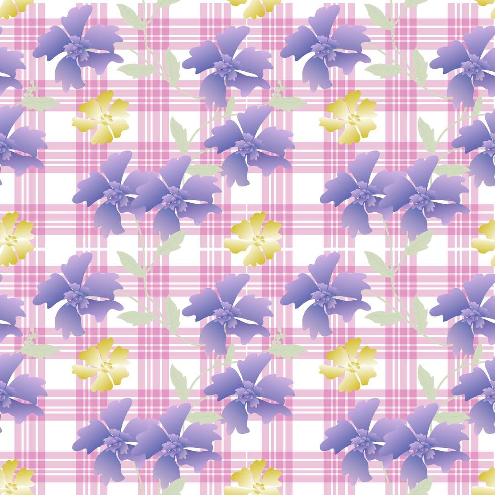Seamless Pattern With Floral Motifs able to print for cloths, tablecloths, blanket, shirts, dresses, posters, papers. vector