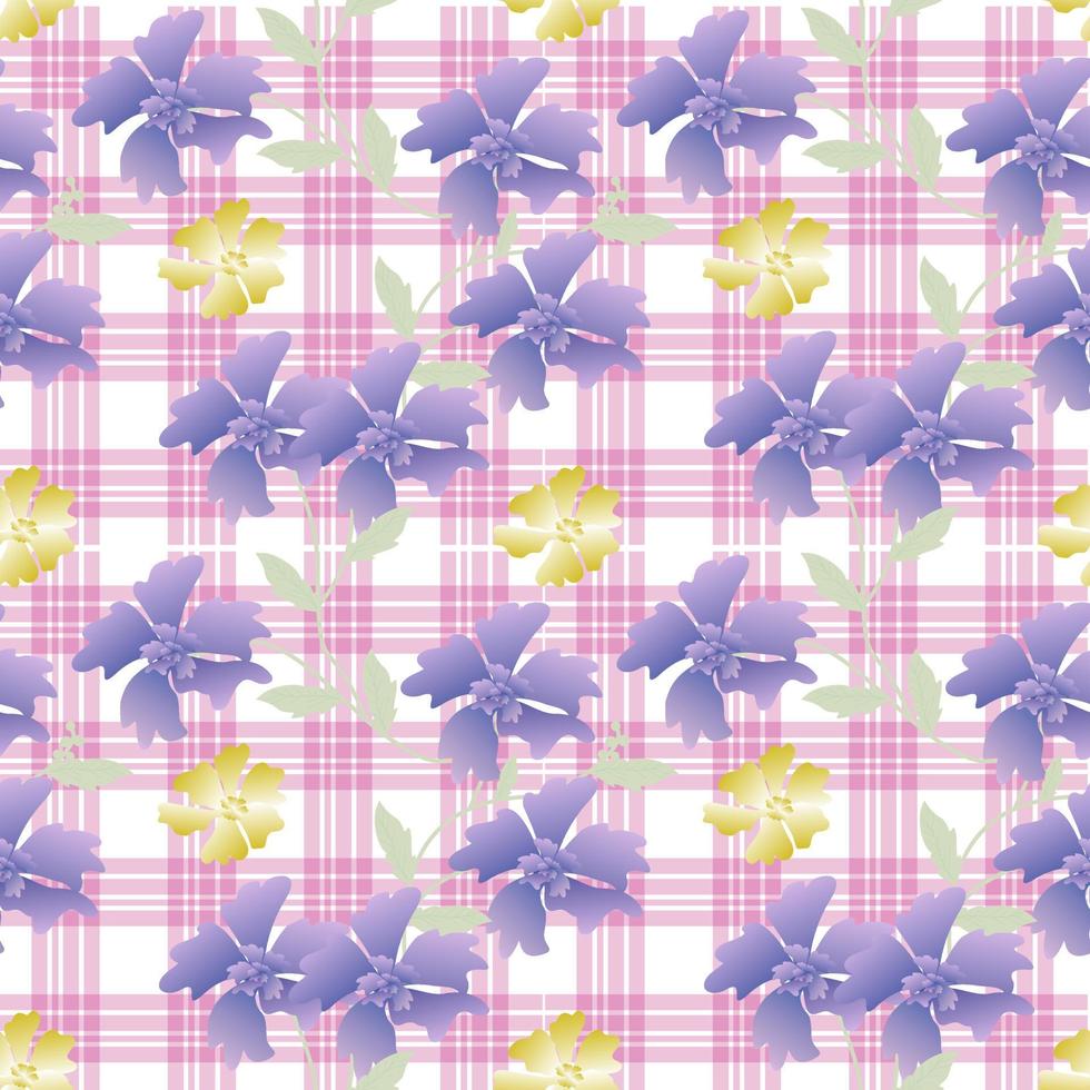 Seamless Pattern With Floral Motifs able to print for cloths, tablecloths, blanket, shirts, dresses, posters, papers. vector