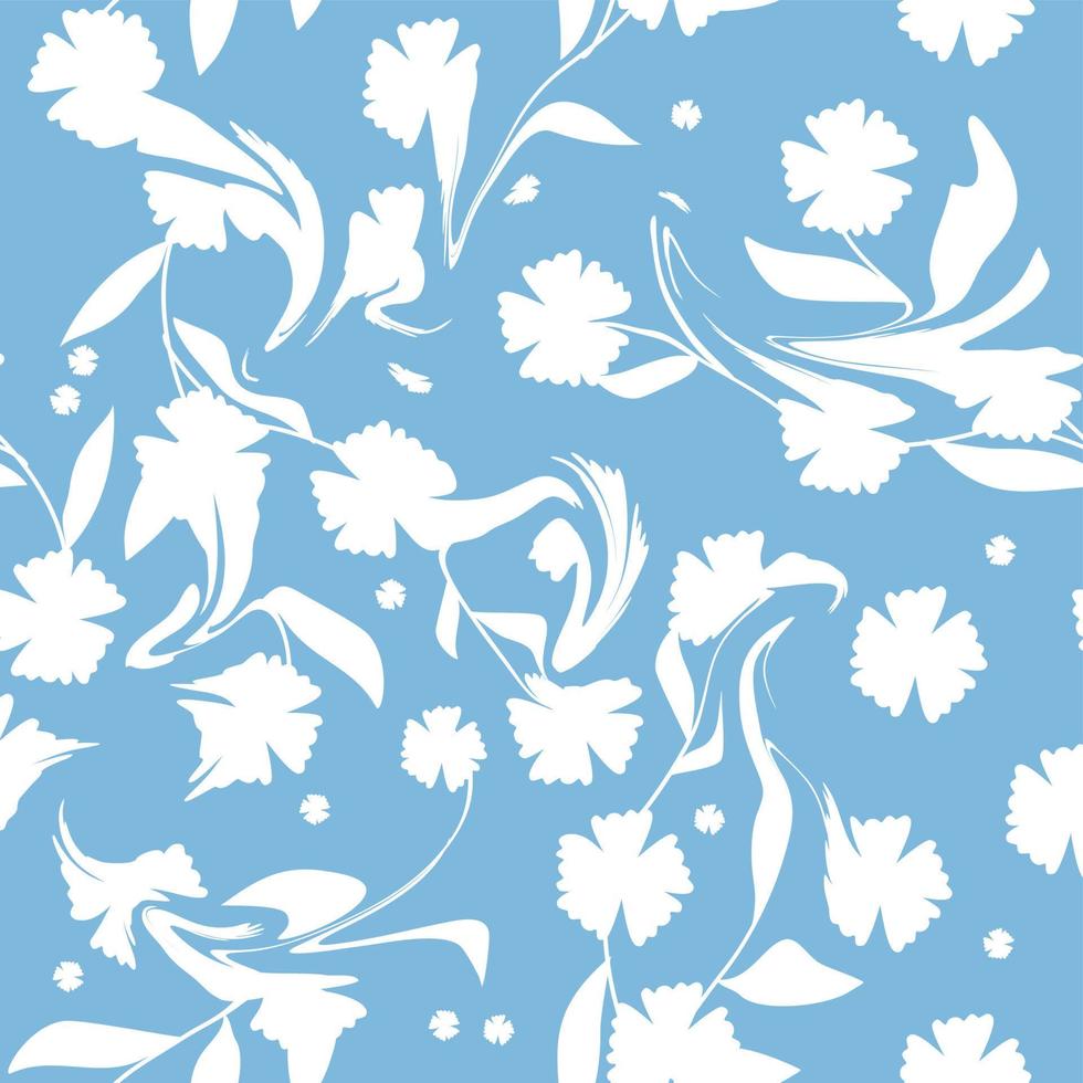 patrón impecable con motivos florales que se pueden imprimir para telas, manteles, mantas, camisas, vestidos, afiches, papeles. vector