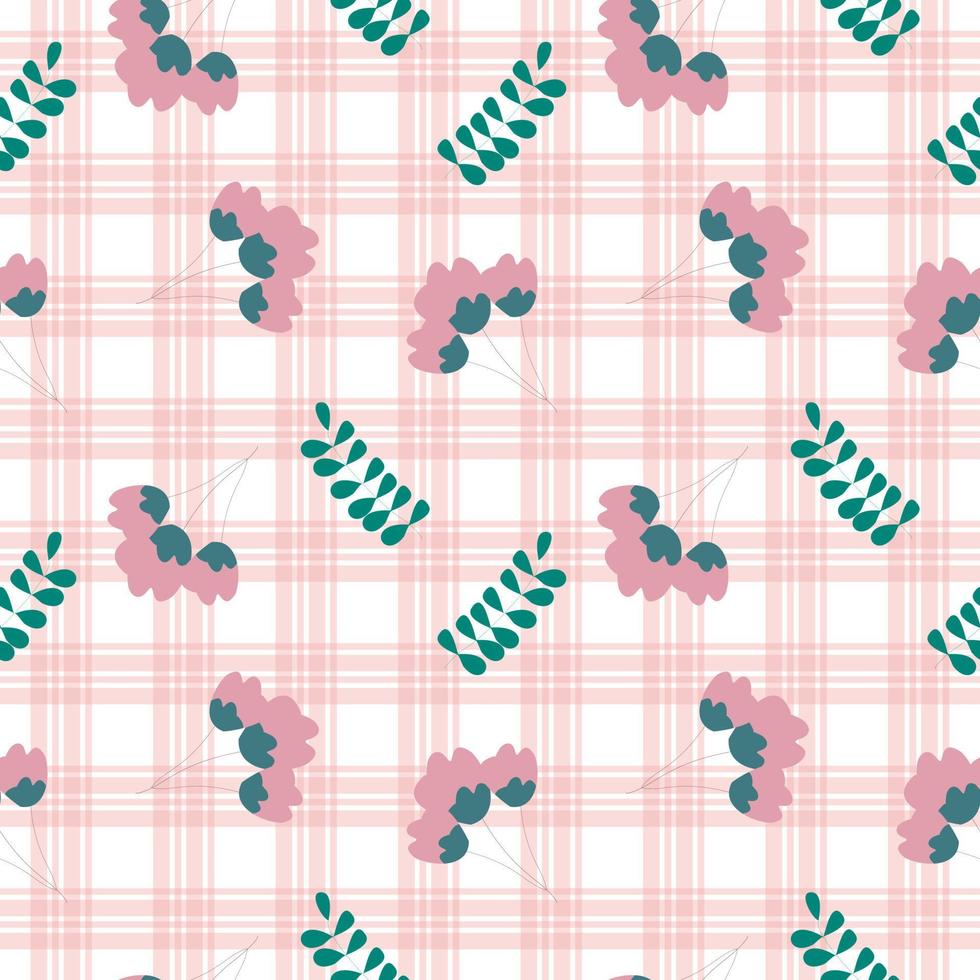 Seamless gingham Pattern. Vector illustrations. Texture from squares or rhombus for - tablecloths, blanket, plaid, cloths, shirts, textiles, dresses, paper, posters.
