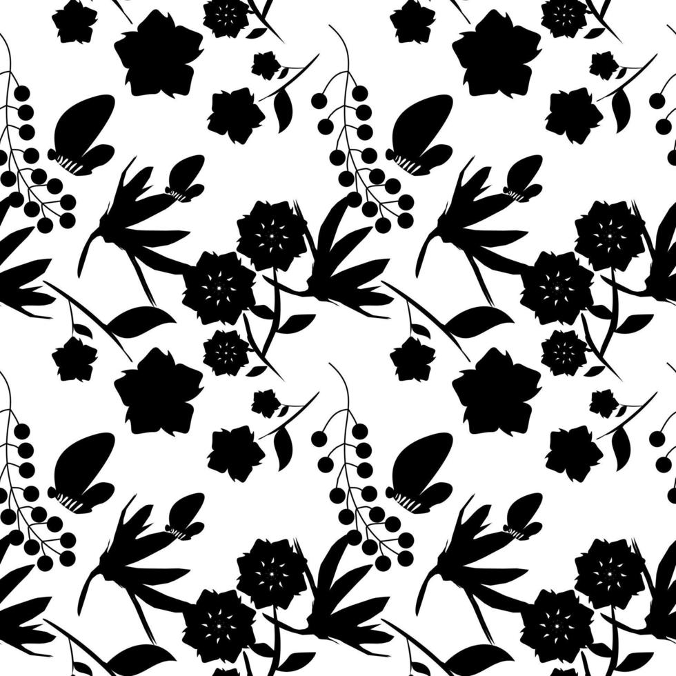 Seamless Pattern With Floral Motifs able to print for cloths, tablecloths, blanket, shirts, dresses, posters, papers. vector