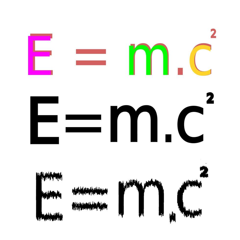 physics formula, einstein mass energy law vector