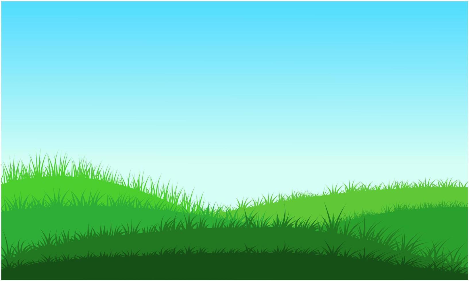 grass hills, grass land, grass field vector