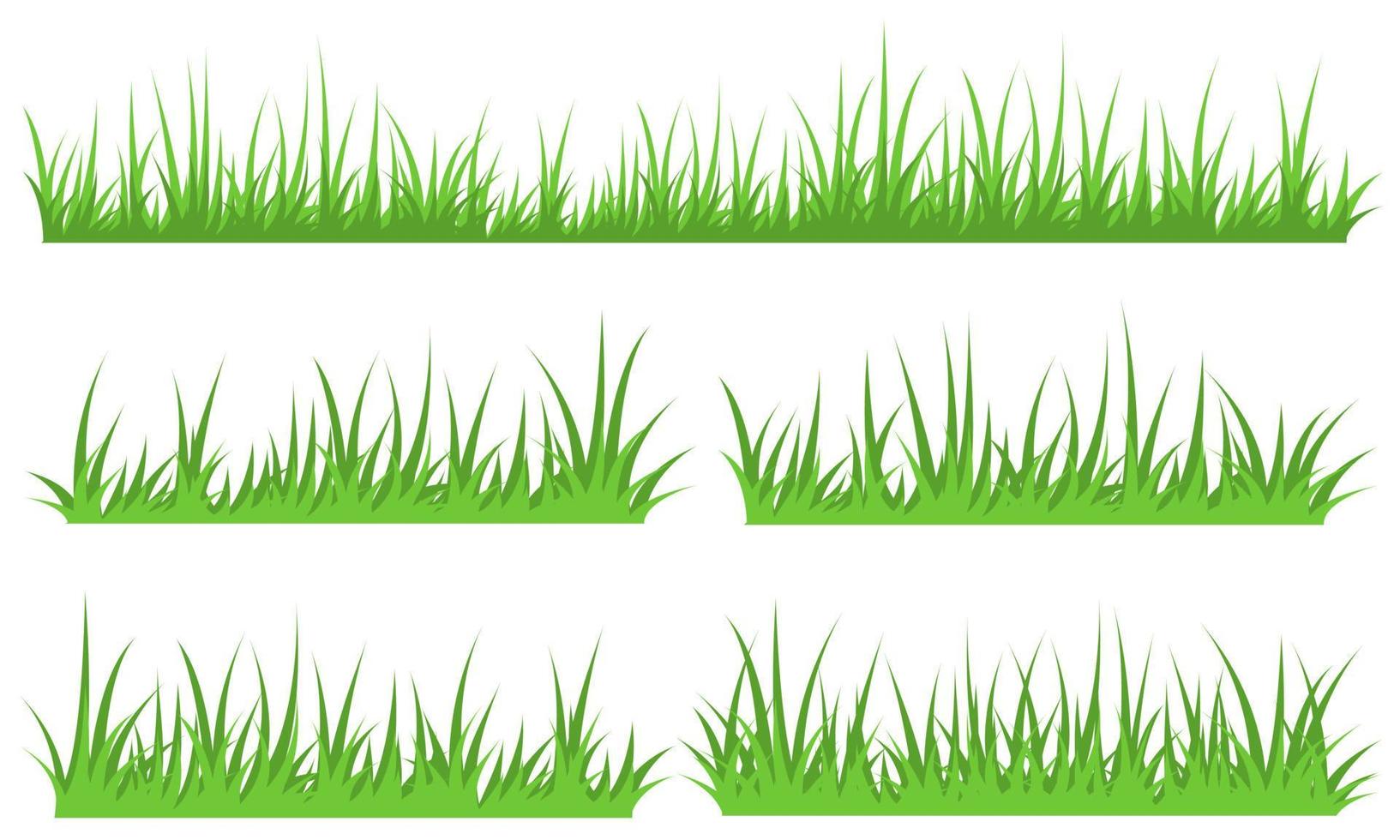 green grass border vector