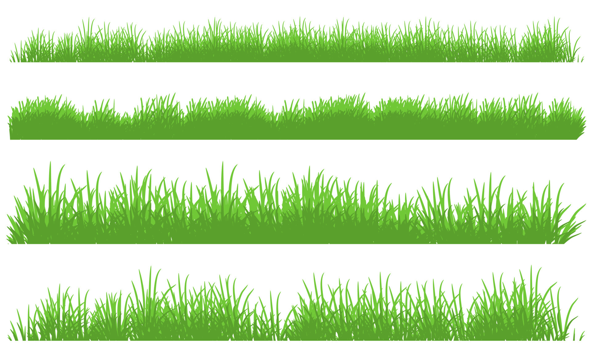 grass edge border, grass banner set vector drawing 7460398 Vector Art at  Vecteezy