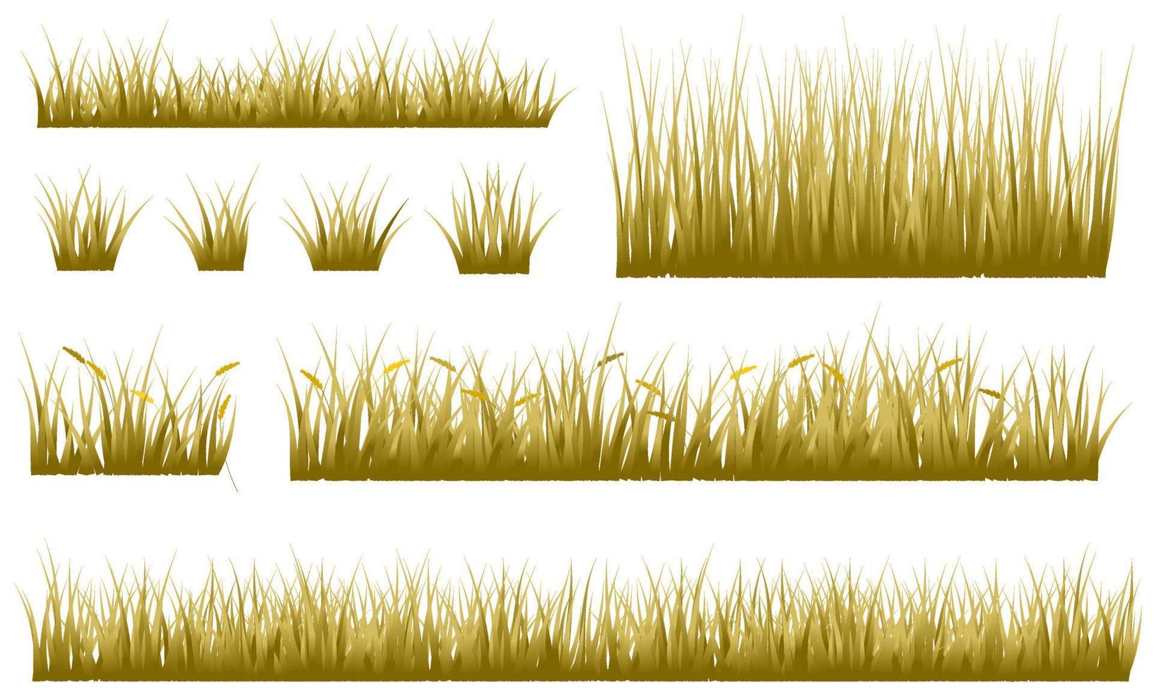 brown grass, dry grass, dead grass vector