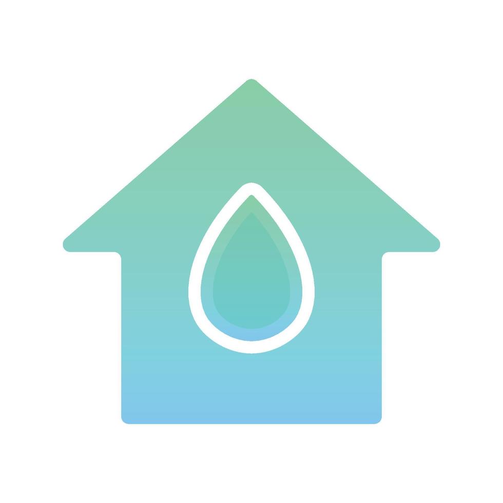 home water gradient logo design template icon vector
