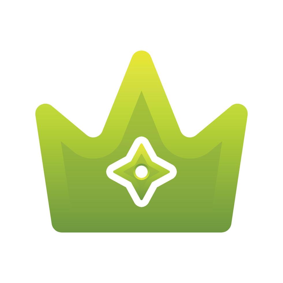 icono de plantilla de diseño de logotipo degradado de corona shuriken vector