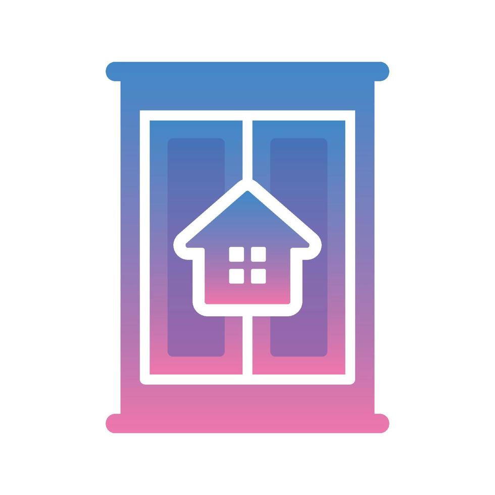 home cupboard gradient logo design modern template icon vector