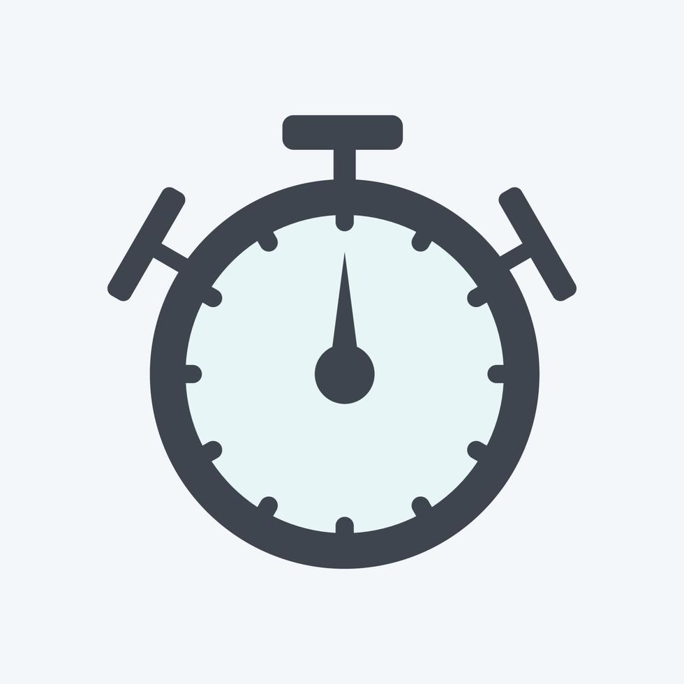Icon Stopwatch. suitable for Web Interface symbol. glyph style. simple design editable. design template vector. simple symbol illustration vector