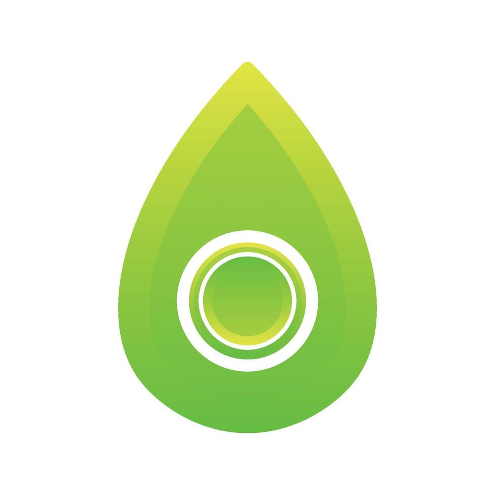 coin water gradient logo design template icon vector