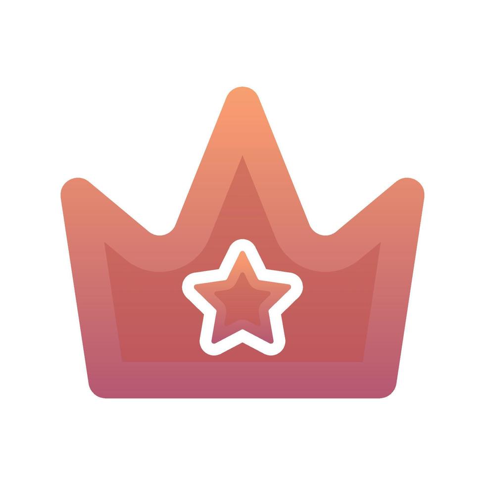 star crown gradient logo design template icon vector