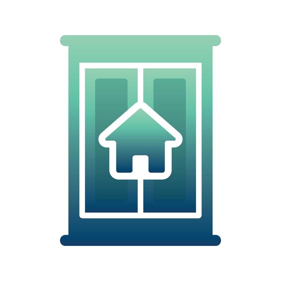 home furniture gradient logo design modern template icon vector