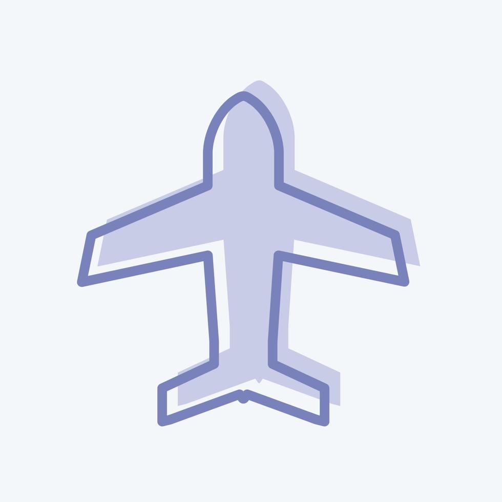 icono de modo avión. adecuado para el símbolo de aplicaciones móviles. estilo de dos tonos. diseño simple editable. vector de plantilla de diseño. ilustración de símbolo simple