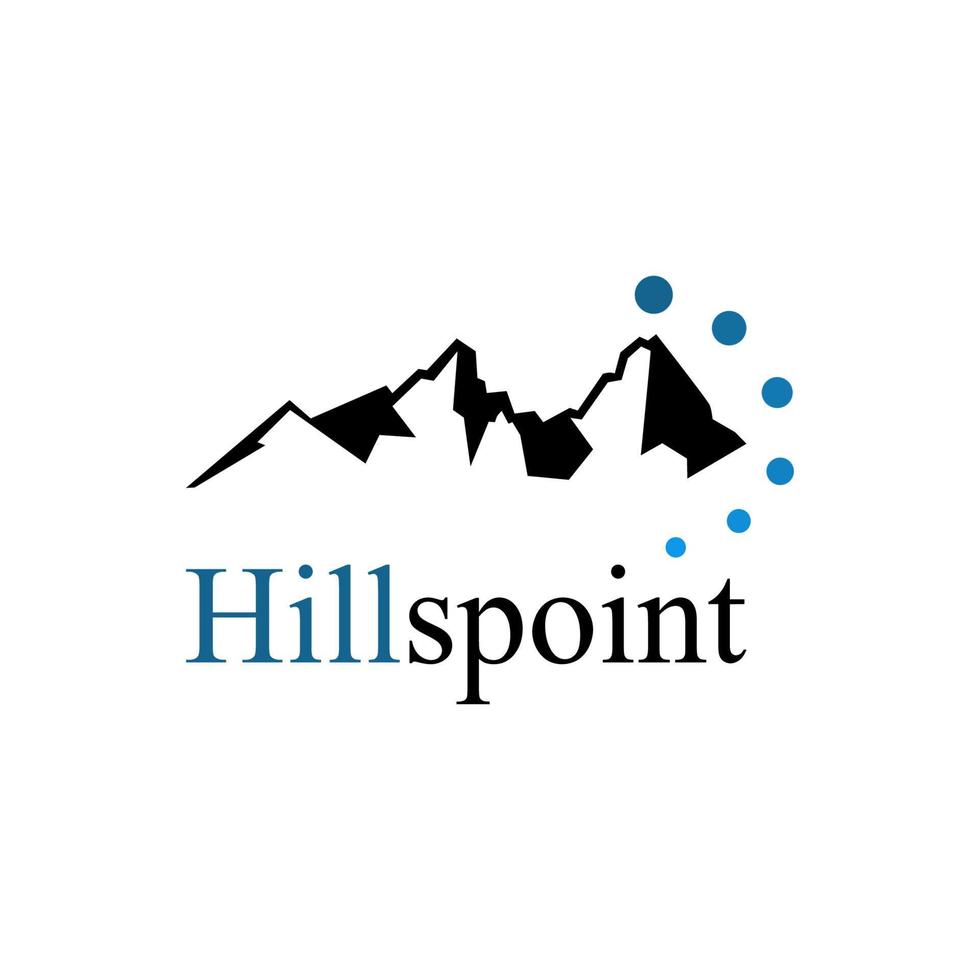 black hills or mountain logo template vector