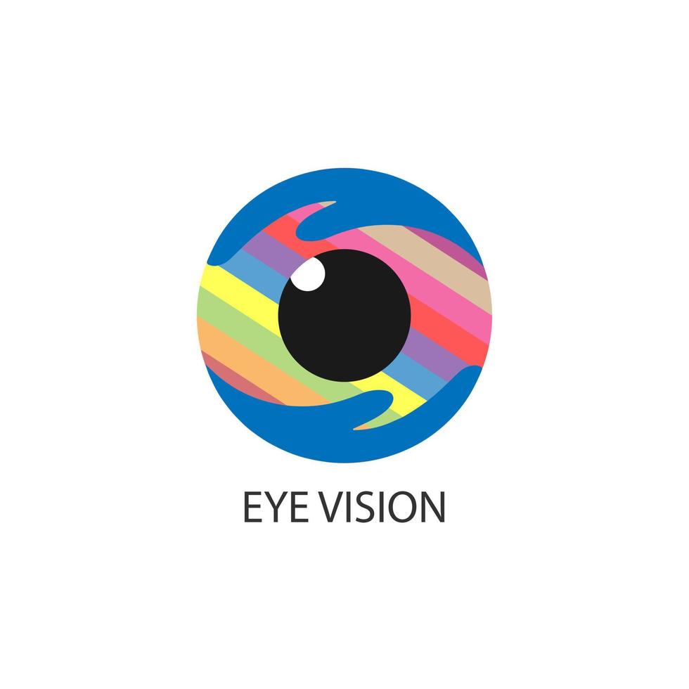 gráfico de ilustración de logotipo de ojo vector