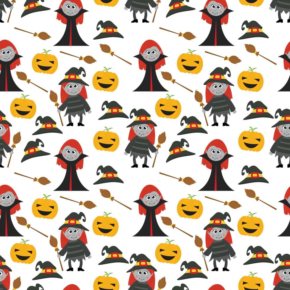 cute animal cartoon pattern vector