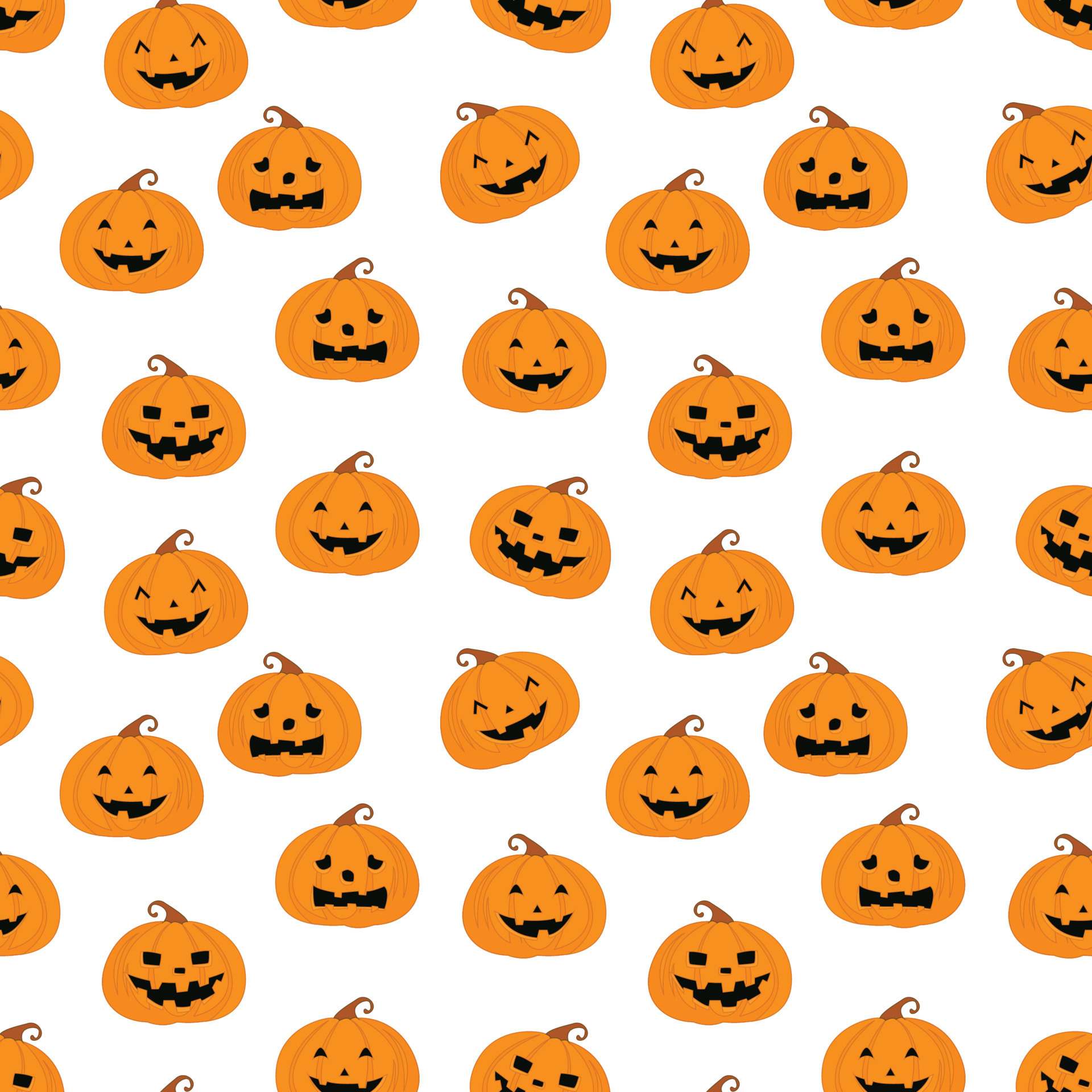 cute pumpkin cartoon pattern 7461386 Vector Art at Vecteezy