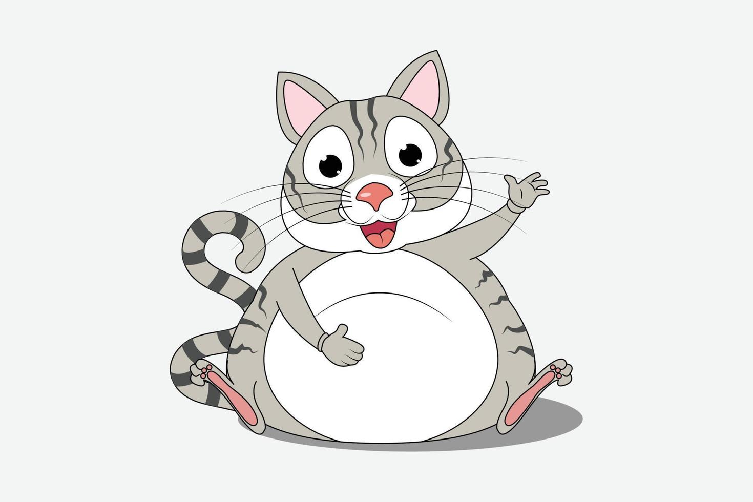 cute cat animal cartoon graphic vector