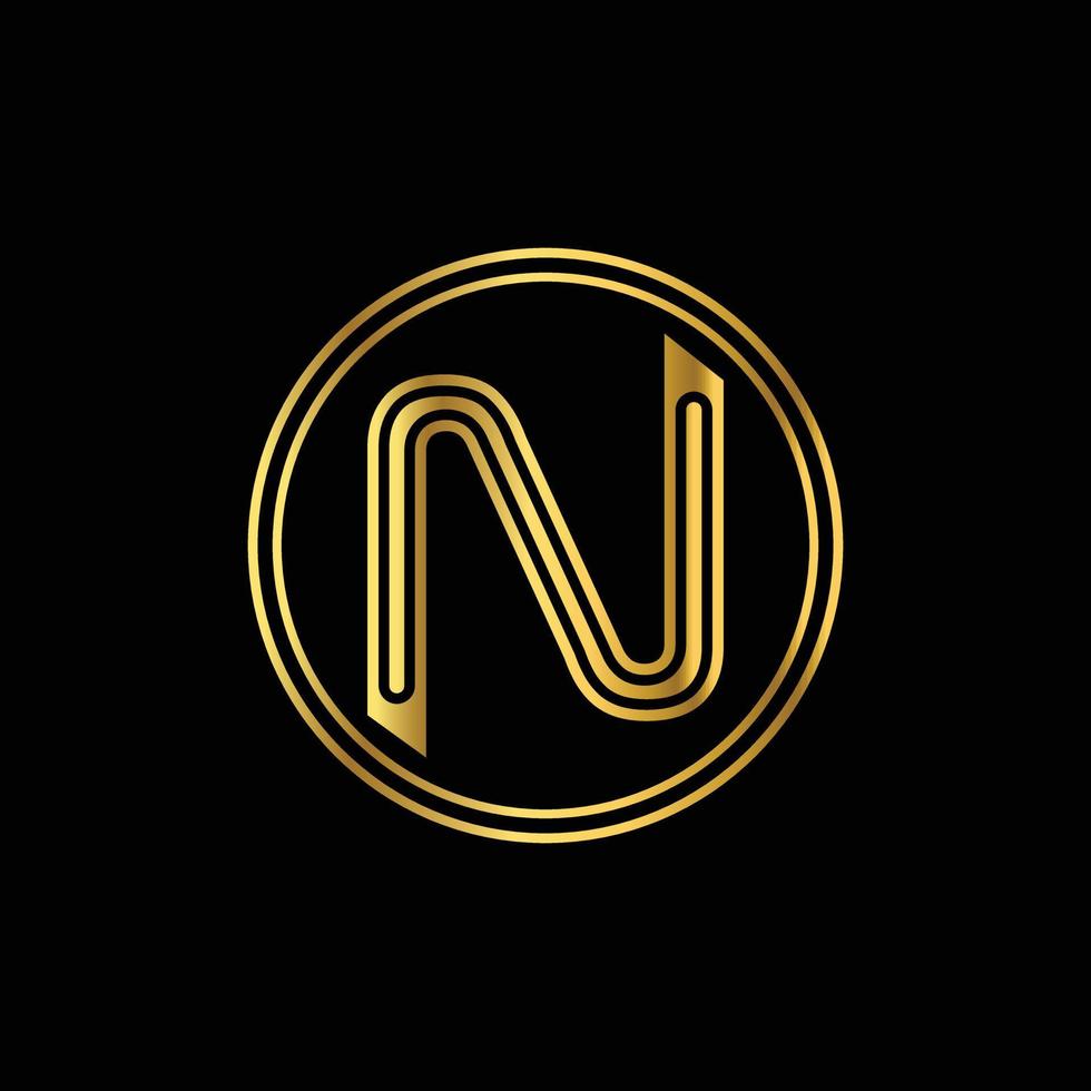 letter N company logo illustration graphic vector