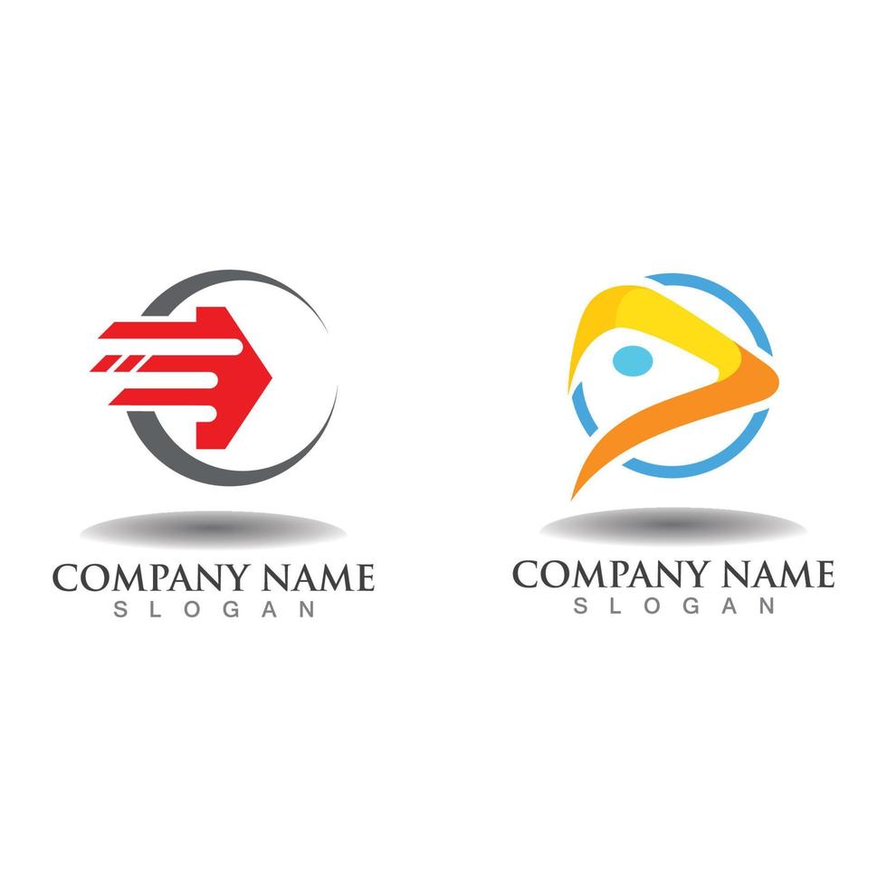 Logistic Logo for express business and delivery company template vector