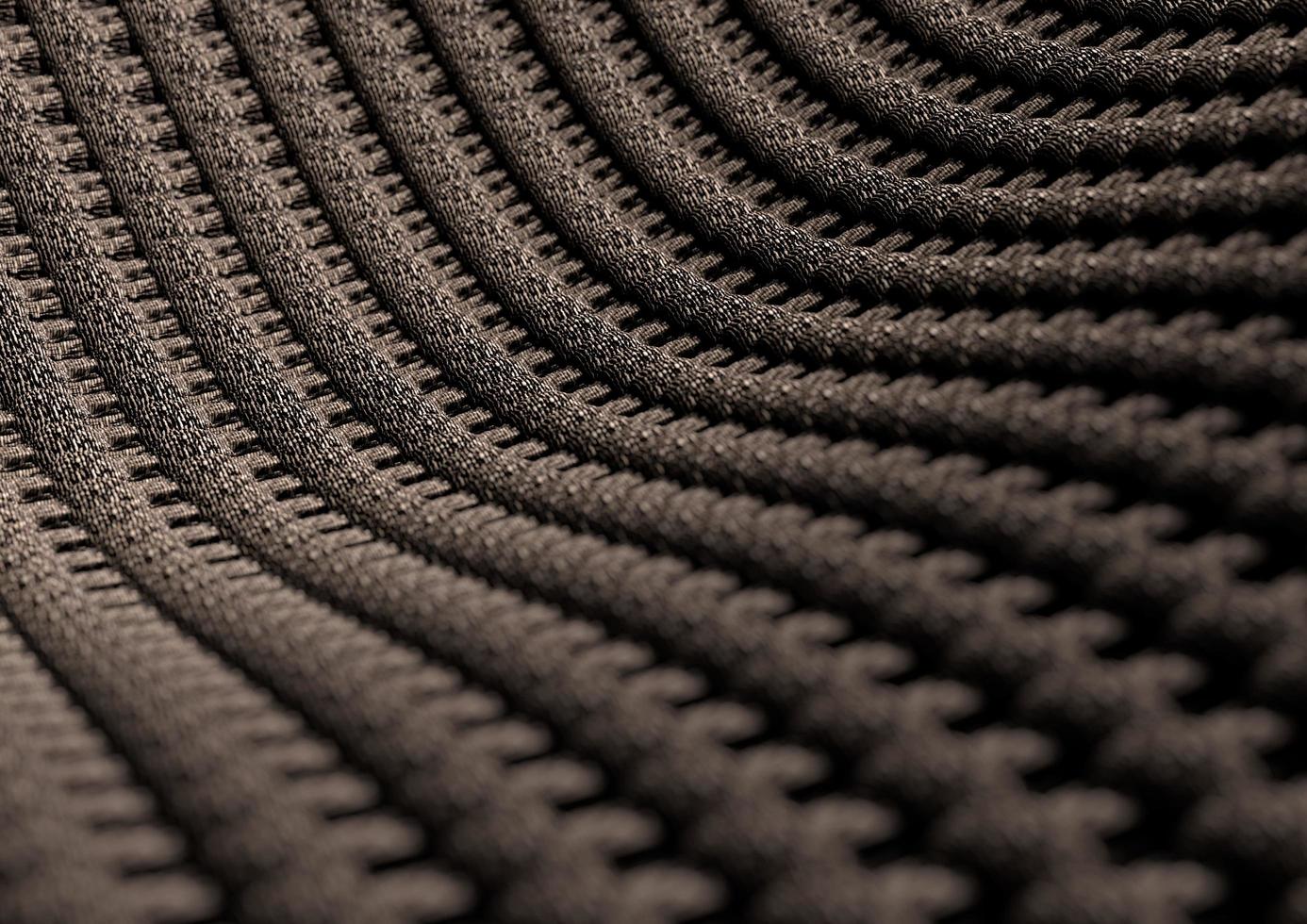 Microscopic close up of fabric or fibres with depth of field photo