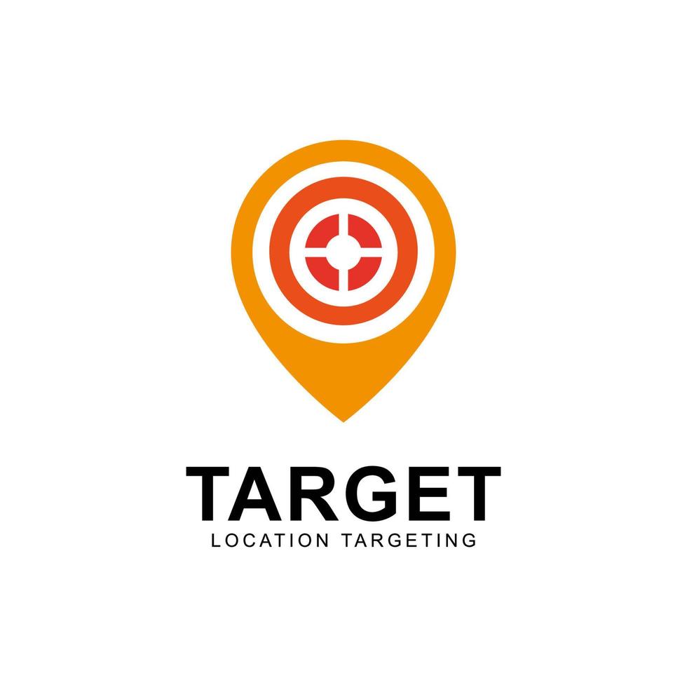 pin map target location logo element icon design vector