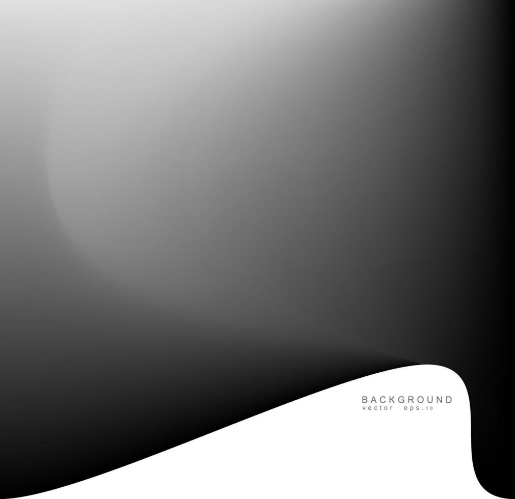 fondo de ondas de cortinas de seda negra. onda vectorial abstracta vector