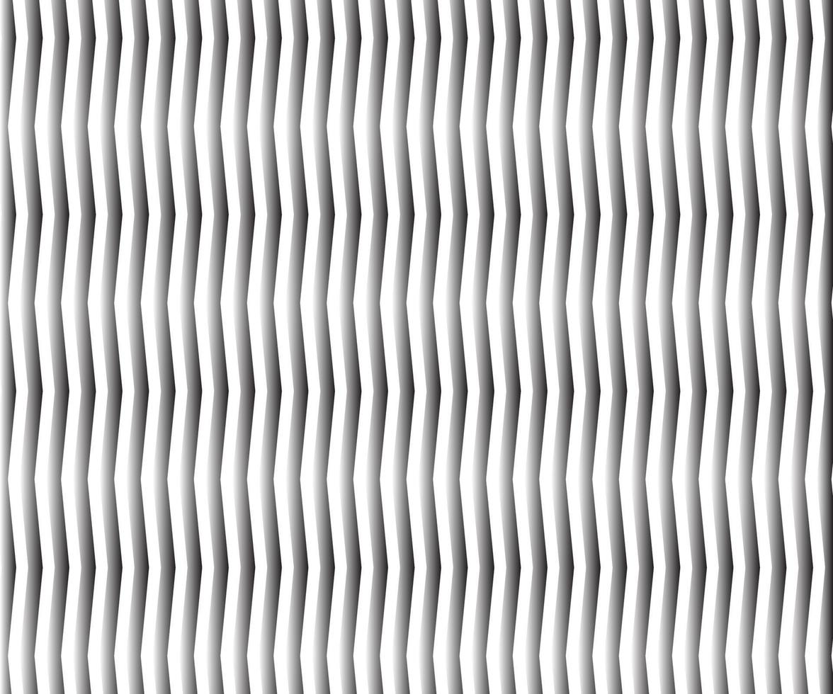 Wave, zigzag lines pattern. Black wavy line on white background. Texture vector - illustration