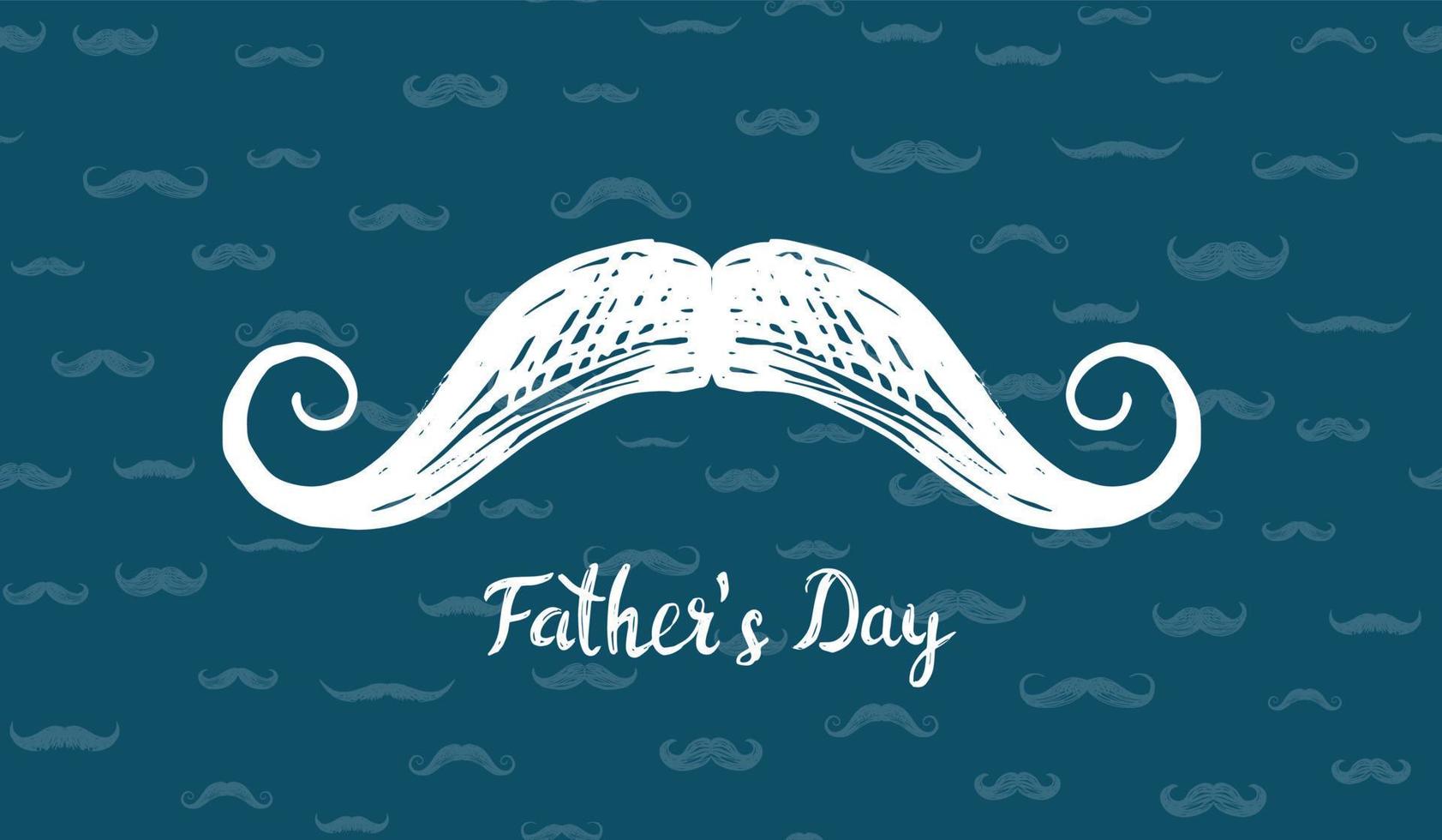 Happy Fathers Day, hand drawn style, vector illustration.