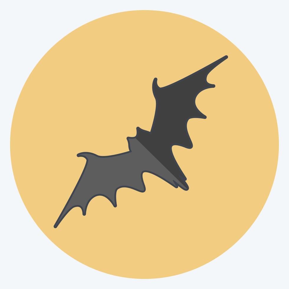 Icon Bat. suitable for animal symbol. flat style. simple design editable. design template vector. simple symbol illustration vector