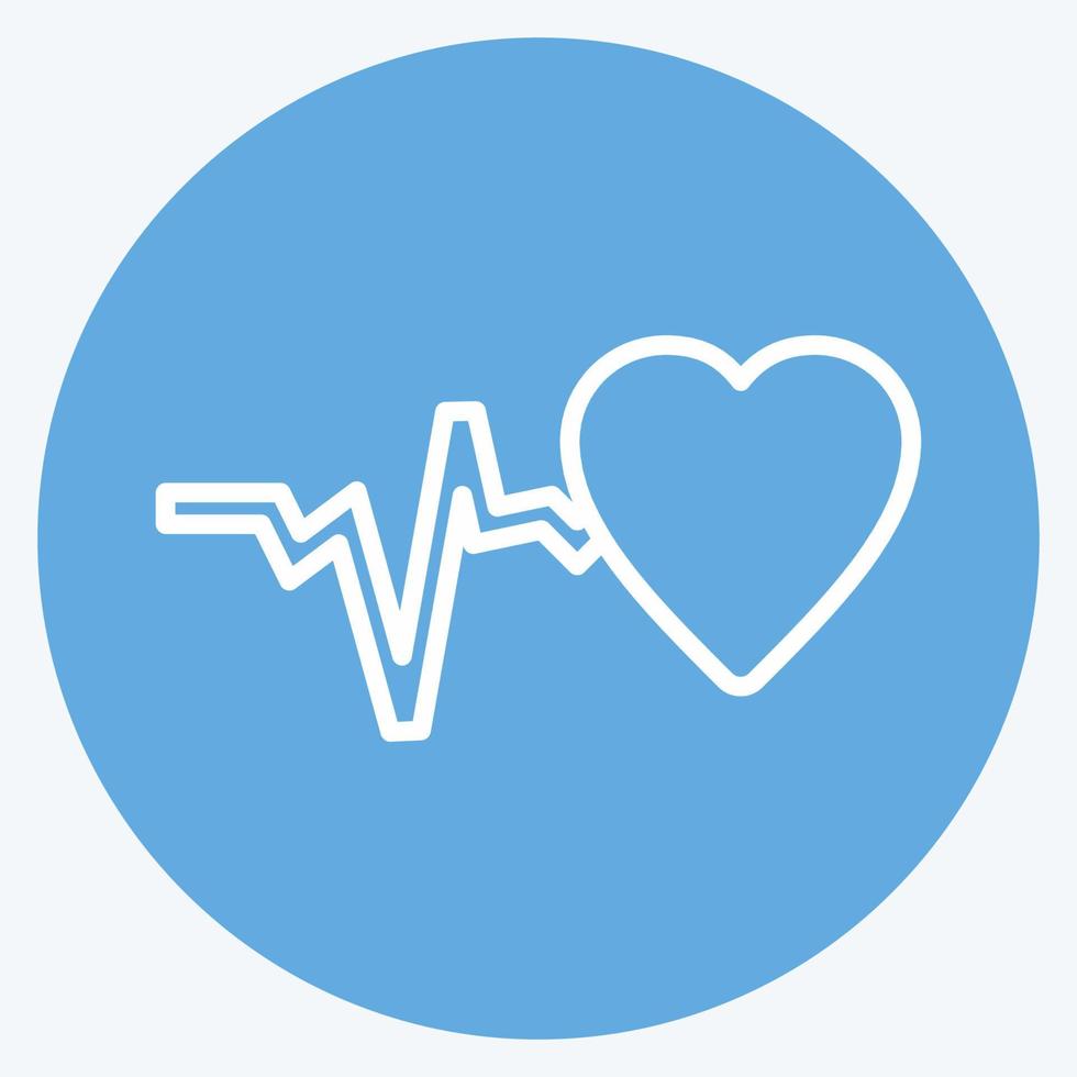 Icon Good Health. suitable for Community symbol. blue eyes style. simple design editable. design template vector. simple symbol illustration vector
