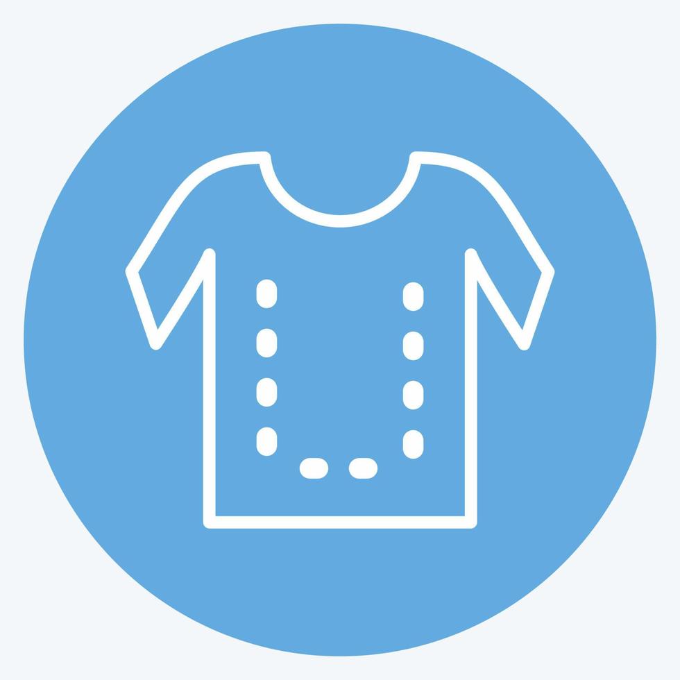 Icon Sewing Lines. suitable for Tailor symbol. blue eyes style. simple design editable. design template vector. simple symbol illustration vector